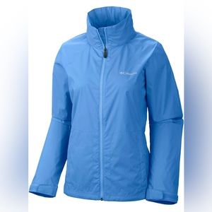 Columbia RainJacket Switchback 3, Size Medium Women’s,Color Harbor Blue.